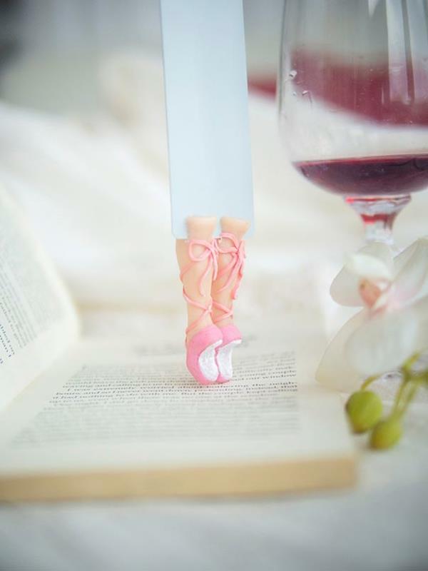 kirjanmerkki tinker ballerina kengät jalat