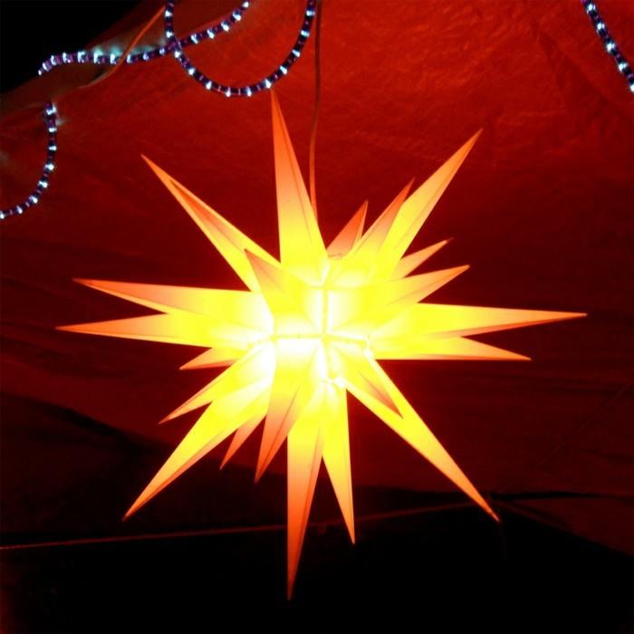 tee oma hehkuva herrnhuter -tähti led -lampuilla