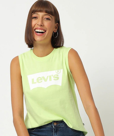 Trykt Levi's ærmeløs T -shirt