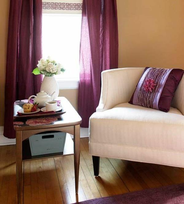 violetit verhot-ikkuna-verhot-makuuhuone-verhoillut huonekalut