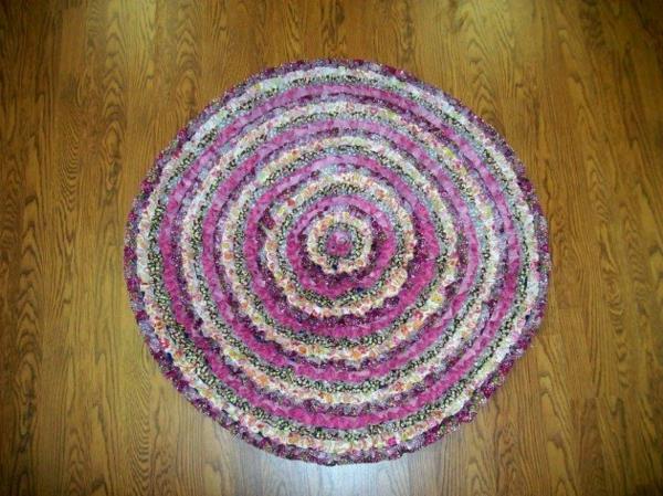 violetti pyöreä matto ideoita diy