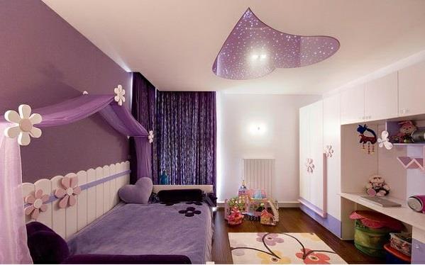 violetti makuuhuone lasten koristeellinen huopa matto