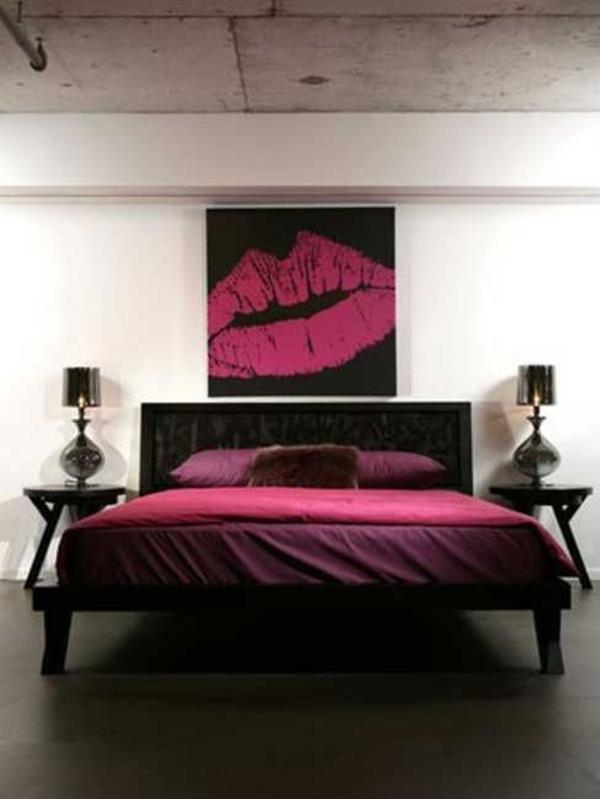 violetti musta makuuhuoneen sängyn pöytälamput