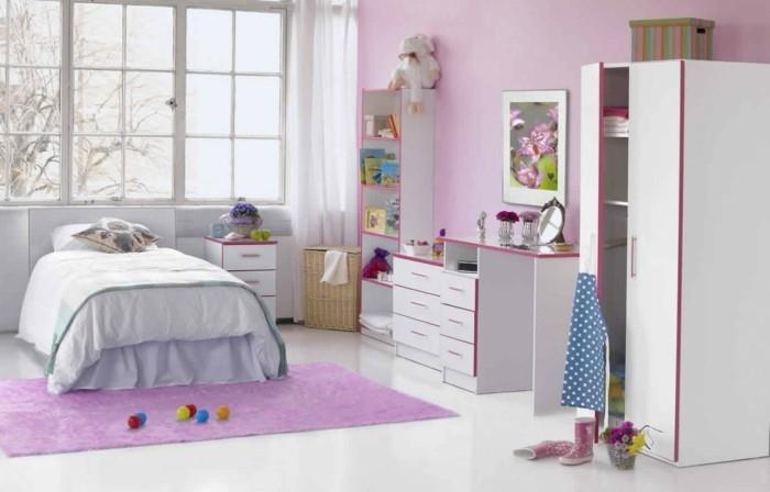 violetti matto lastenhuone valkoinen lattia säilytystilaa ideoita