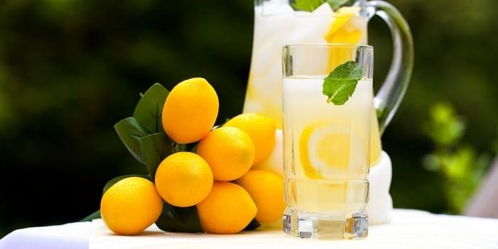 limonadi -ideoita sitruunan koristelu
