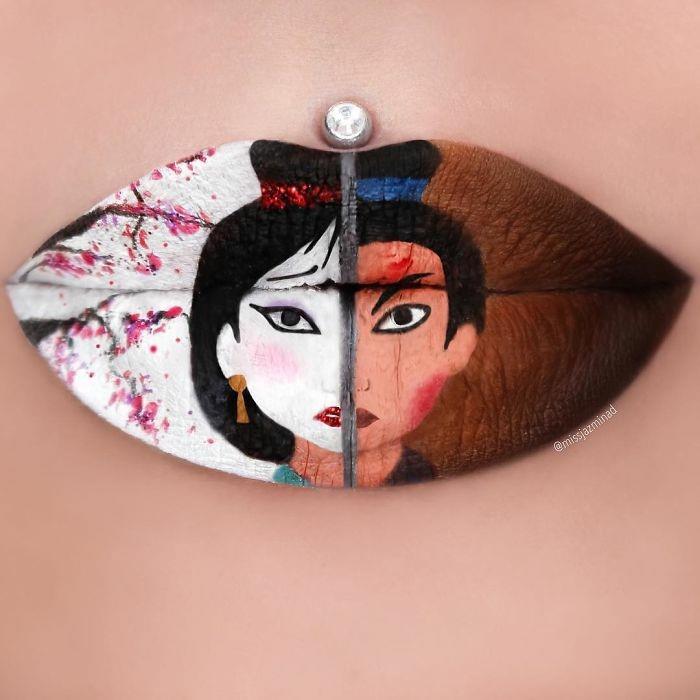 huuli meikki meikki ideoita juhla valo japanilaiset aiheet