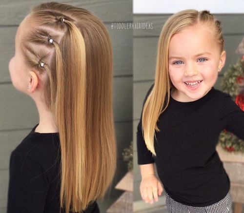 Aranyos kislány frizurák egyszerű