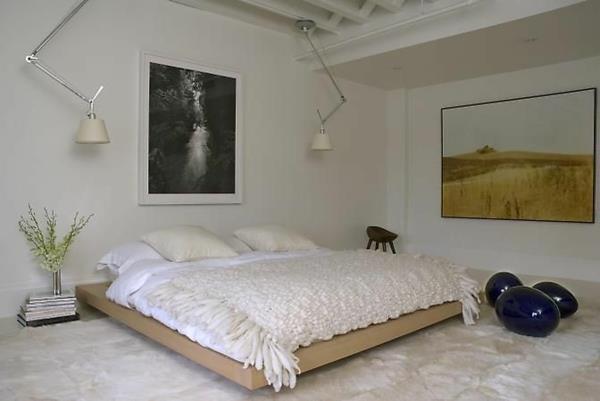 parvi huoneiston seinän suunnittelu kattoikkuna sänky