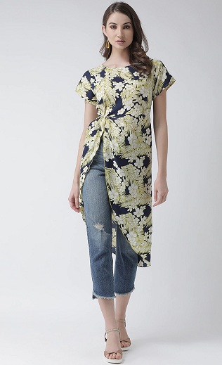 Designer Western lang top