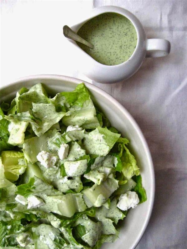 vähähiilihydraattiset reseptit vihreä salaatti fetajuusto avokado