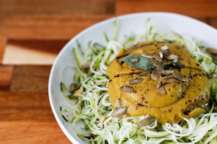 vähähiilihydraattiset reseptit kesäkurpitsa pasta kurpitsa