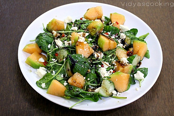 Spinat Cantaloupe Salat