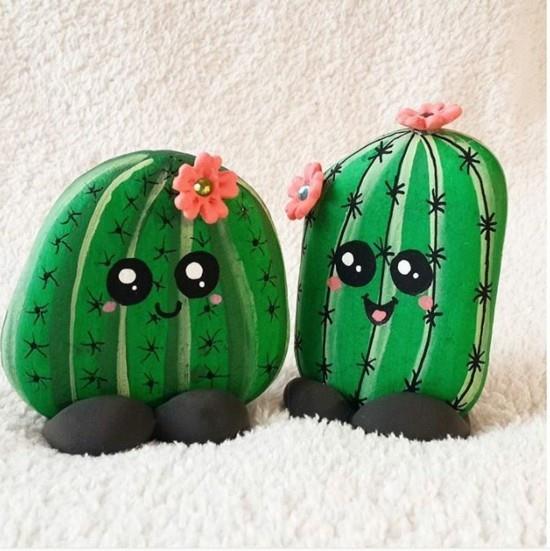 maalaa hauskoja kaktuskoristeita