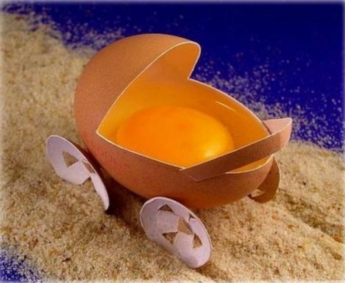hauska pääsiäismunat rattaiden munankeltuainen