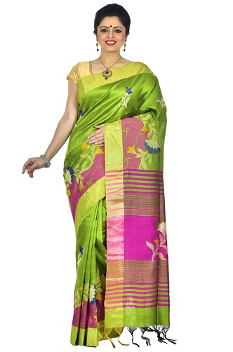 Ghicha Dupion Silk Saree