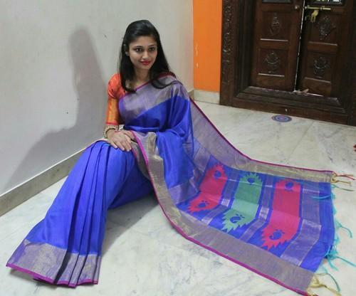 Sima Dupion selyem Saree