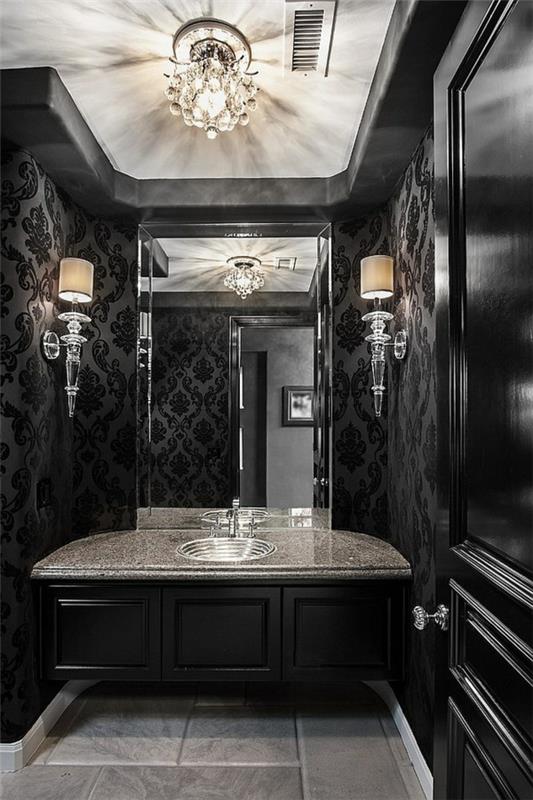 kylpyhuoneen ylellinen marmorikuvioinen taustakuva