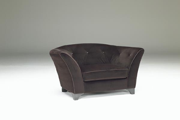 ylellinen design -sohva tummanruskeasta sametista