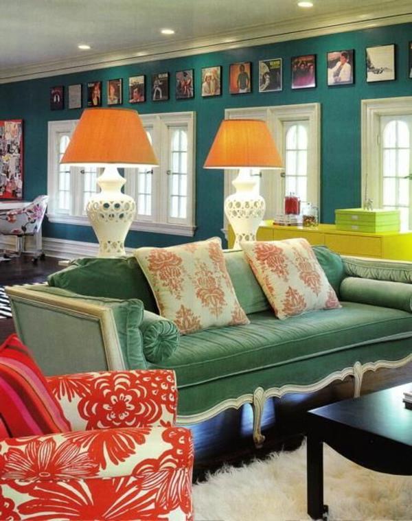 ylelliset ylelliset olohuoneen seinän värit pöytävalaisimet