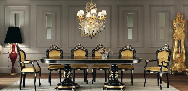 ylelliset huonekalut italialaiset suunnittelukalusteet mustat keltaiset tuolit