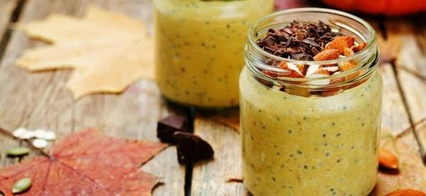 maca -jauhereseptit chia -vanukas kurpitsan kanssa