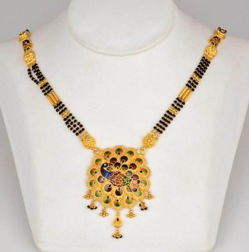 Påfugl Maharashtrian Mangalsutra