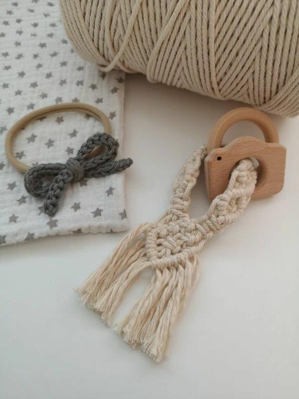 tee macrame -ideoista vauva helisevä itse