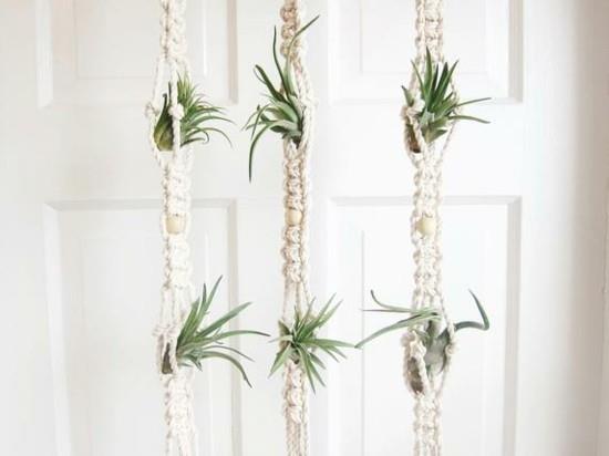 macrame tillandsien -koristeideoita