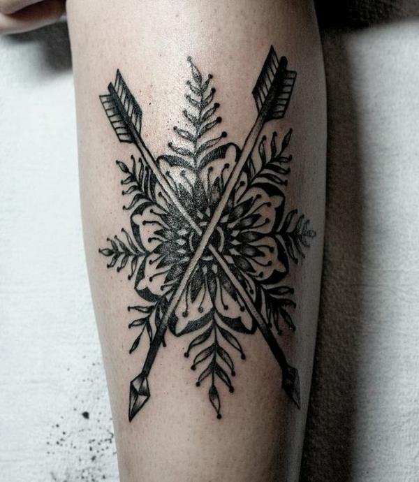 mandala tatuointi lotus mandala olkavarren idea