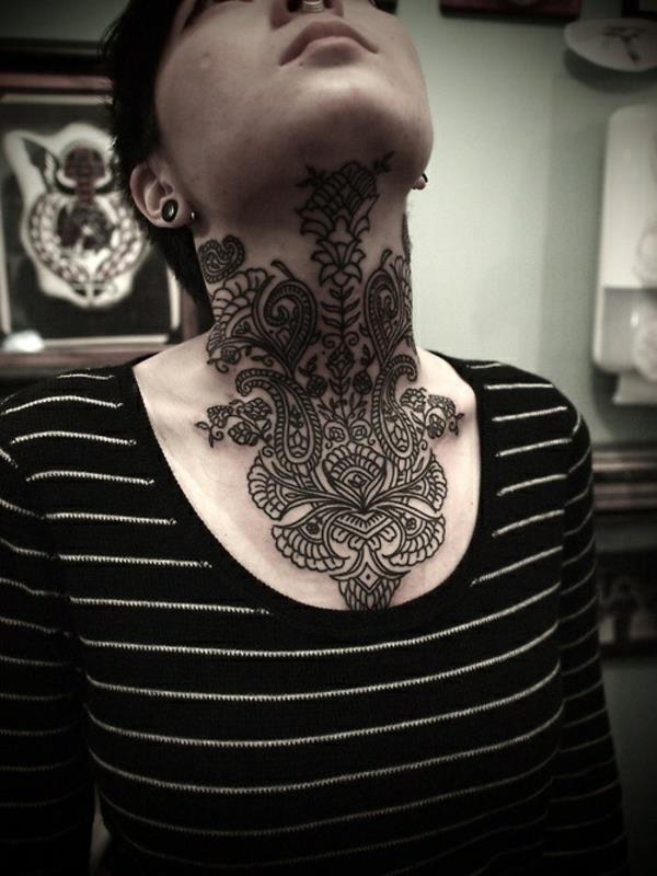 tatuointi mandala design kaula ympyrä