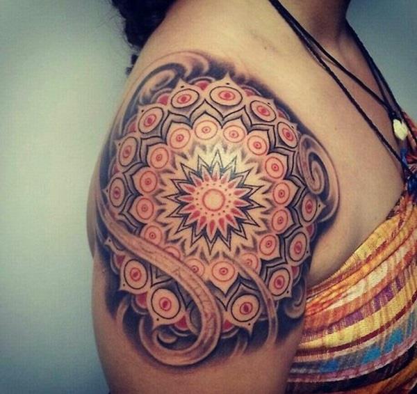 tatuoinnit mandala design lapa lootus