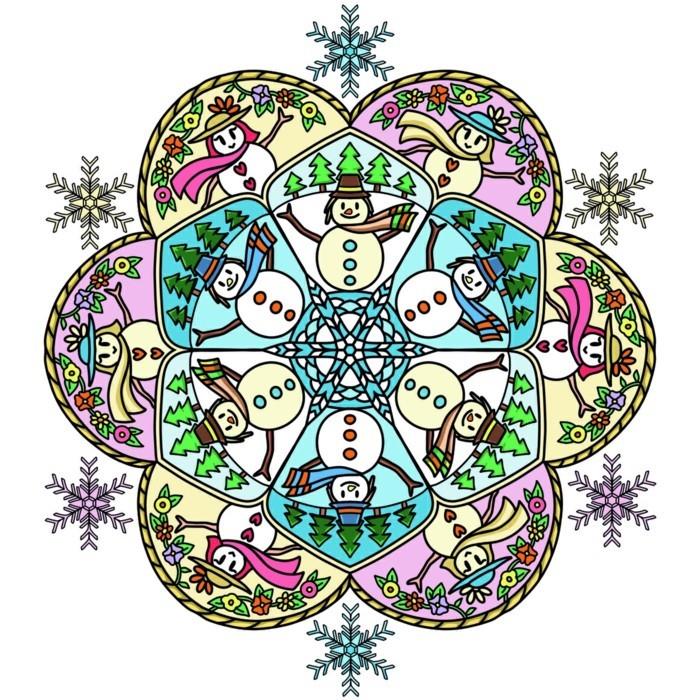 mandala joulua varten värityskuvat joulu