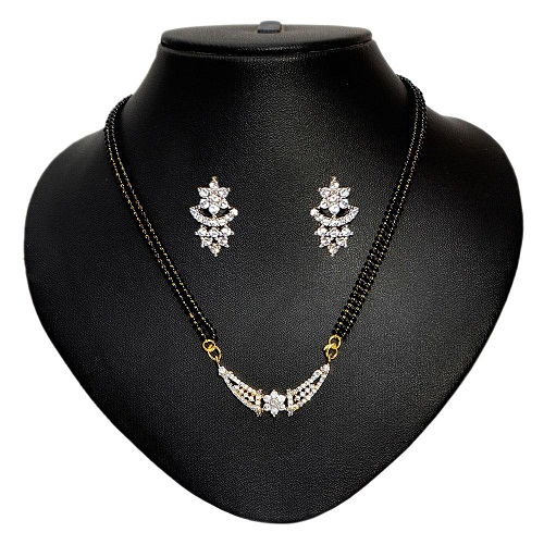 American Diamond Mangalsutra sæt