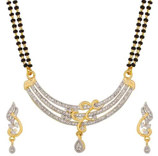 Diamond Gold Mangalsutra sæt