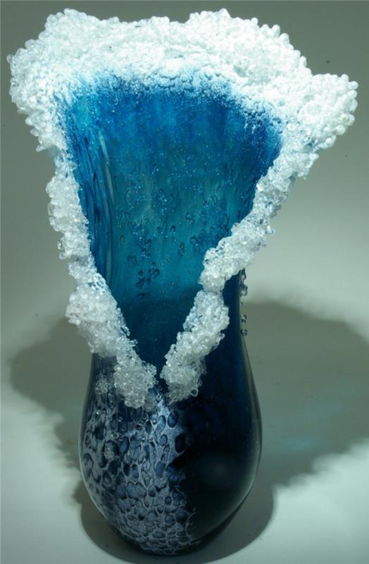 meren koristeelliset maljakot lasitaide Marsha Blaker Paul DeSomma