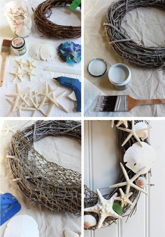 merellinen sisustus diy idea idea seinäseppele