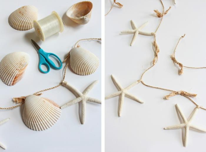 merellinen sisustus diy idea simpukat simpukat
