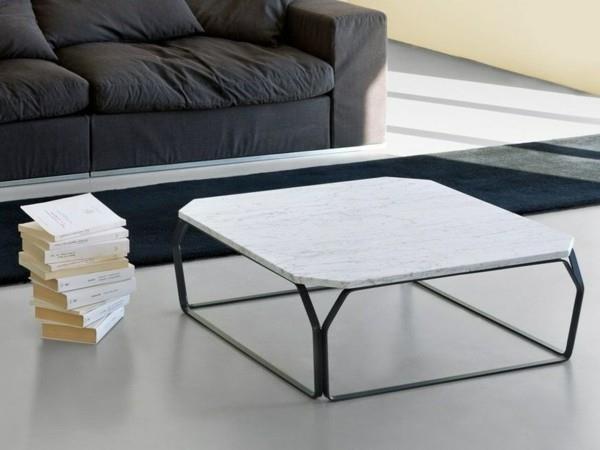 marmorinen sohvapöytä moderni olohuoneen sisustus