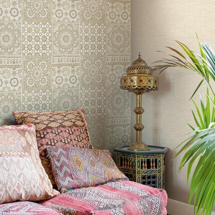 marokkolaiset laatat sementtilaatat sisustusideat asunnon suunnittelu ajattelevat eri tavalla mosaiikkilaatat luova seinäsuunnittelu kulta