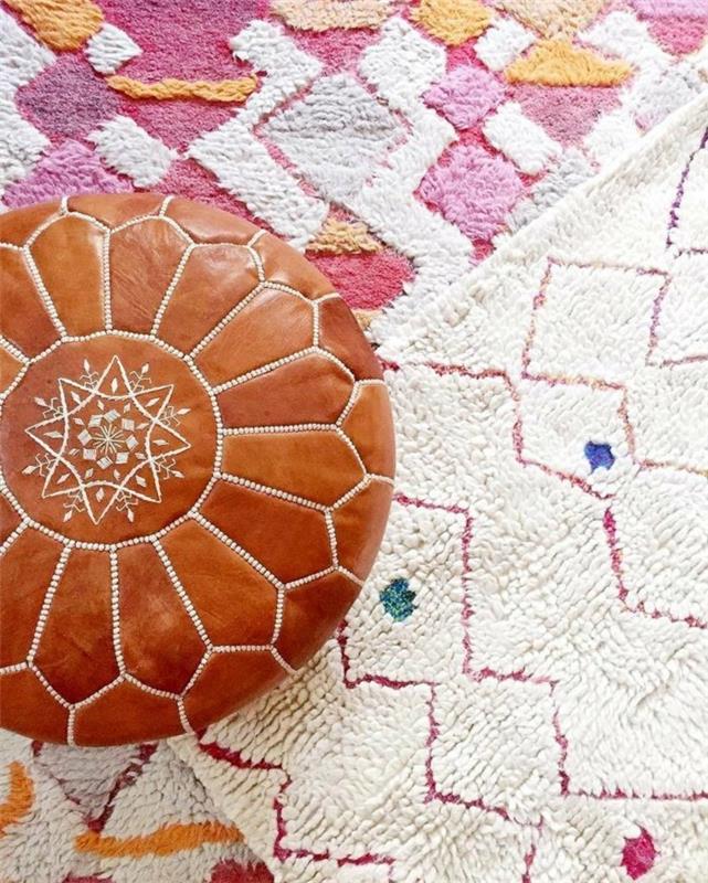 marokkolaiset matot värilliset mallit kauniita kodin lisävarusteita