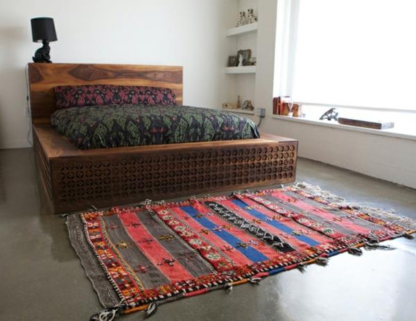 massiivipuinen sängynrunko makuuhuone kiinalainen puukaiverrus