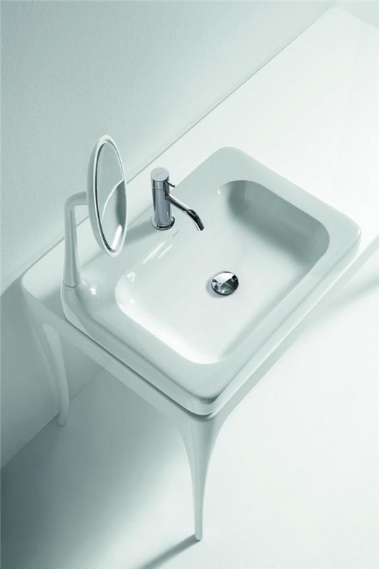 materico Jaime Hayon kylpyhuoneen suunnittelu pieni pesuallas peilillä