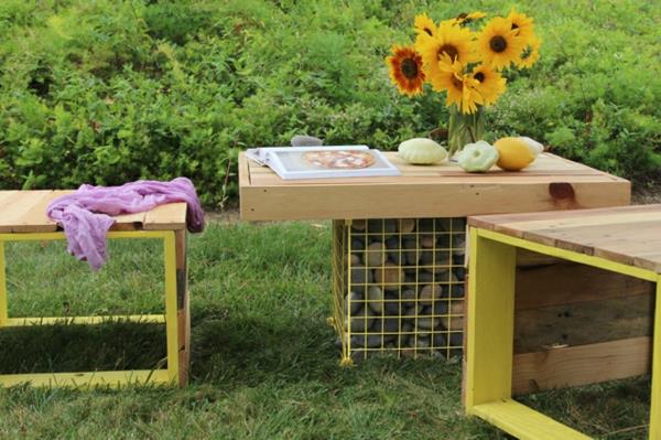 huonekalut puulavat gabion diy