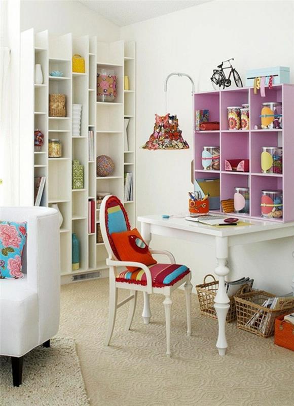 huonekalut värikkäitä eläviä ideoita seinähyllyt violetti