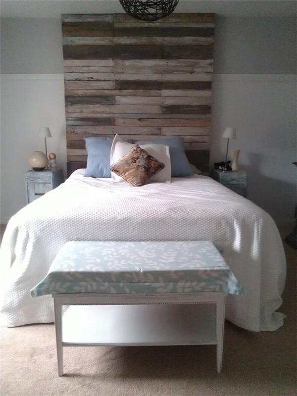 rakentaa omat huonekalut diy bed sängynpääty maalaismainen makuuhuoneen penkki