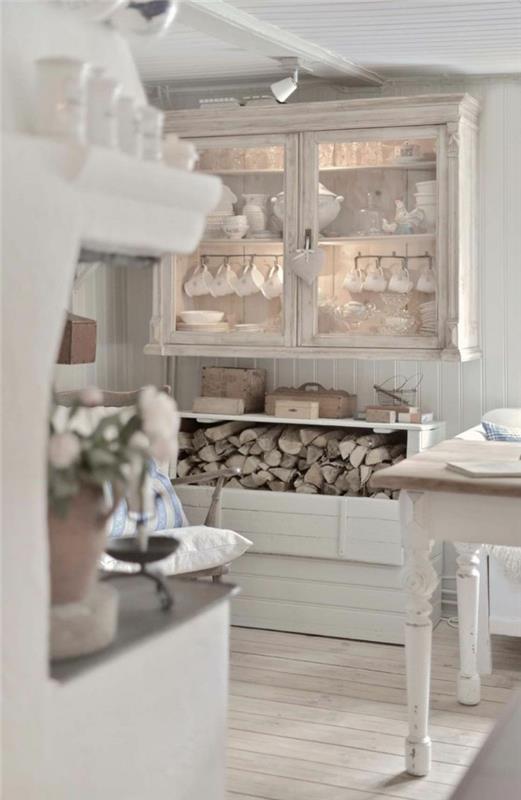 huonekalut nuhjuinen tyylikäs keittiö perustettu valkoinen viihtyisä eteisen lattia