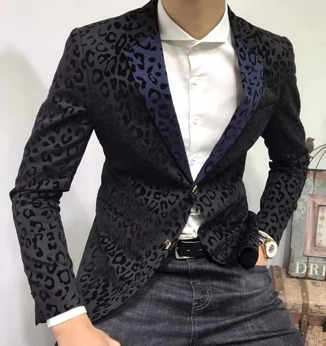 Slim Fit Blazer med jeans