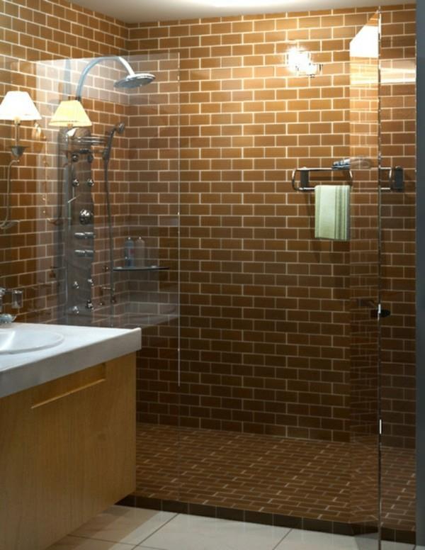 metro laatat kylpyhuone ruskea seinälaatat pieni kylpyhuone