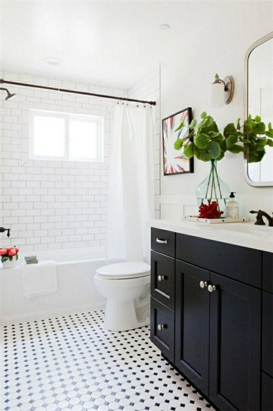 Parhaat 25 mustavalkoista kylpyhuoneideaa Pinterestin klassisessa tyylissä