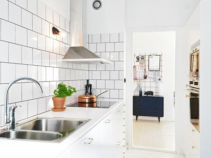 metrolaatat modernit seinälaatat valkoiset elävät ideat keittiö